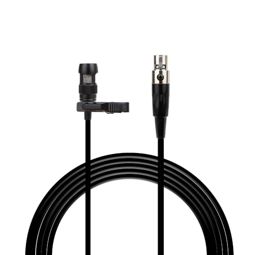 Microphone cravate cardioïde pour émetteur Shure pour capter une voix nette