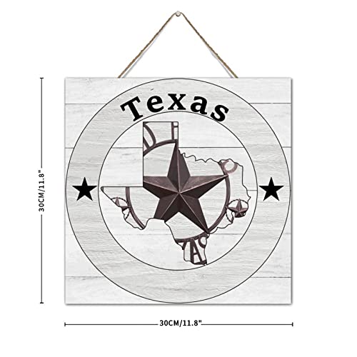 Panneau bois Texas Lone Star cadeau décoration bohème original