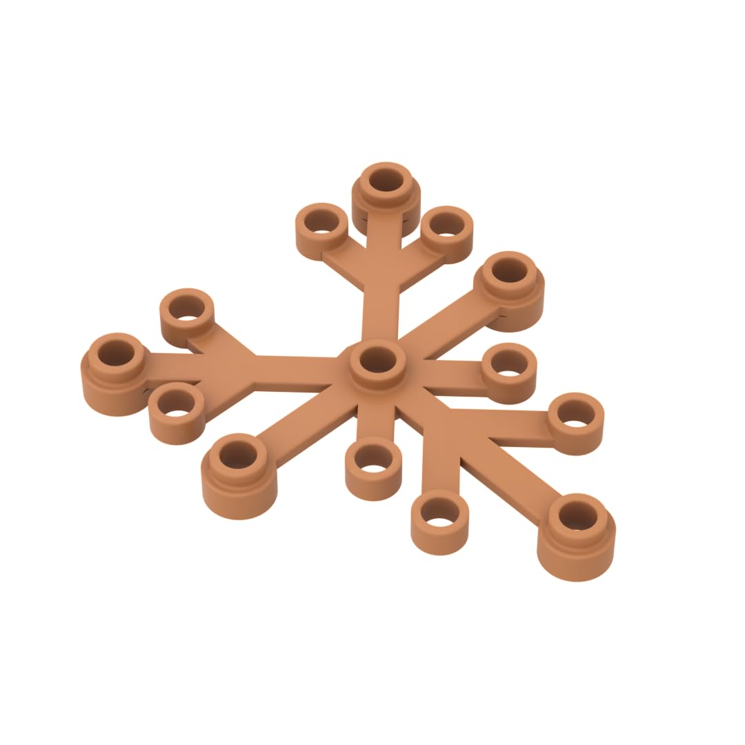 GDS-1437 2417 Ornaments Plant, Leaves 6x5, Medium Dark Flesh, 50 PCS