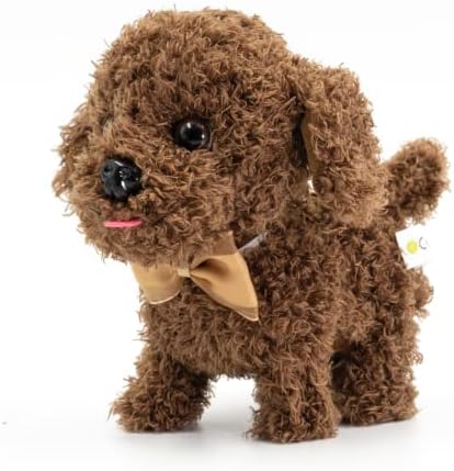 WEofferwhatYOUwant Plush Electronic Labradoodle - Adorable Goldendoodle Teddy Bear Dog. Puppy - Walks, Barks, and Cuddles. Ages 18+ months
