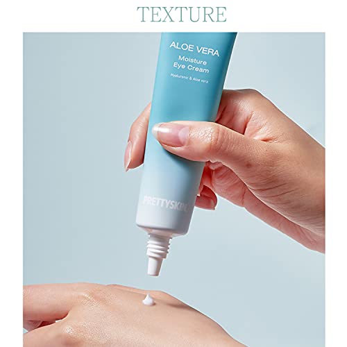 Prettyskin Aloe Vera Moisture Eye Cream 40Ml / 1.35 Fl.oz / For Sensitive Skin / Mild Aloevera Soothing Care #TOP2