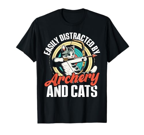 Funny Cat Parent T-Shirt with Archery Humor