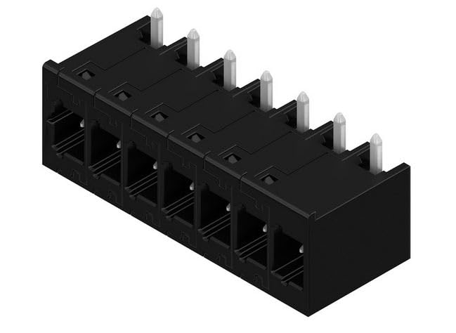 Borne d'impression Weidmüller pour éviter les faux contacts électriques PCB 7 pôles noir