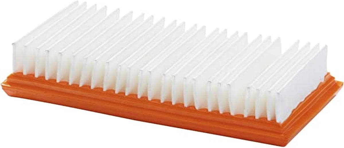 Nilfisk Engine Cooling Air Filter PET (White/Orange, Suitable for Industrial, Wet and Dry Vacuum Cleaners, Better Dust Retention, Compatible with Nilfisk Vacuum Cleaner Models) 107413541