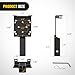 Nilight Universal Trailer Hitch Winch Mounting Plate with 2'' Receiver Hitch Winch Bracket Winch Mounting Heavy Duty Steel 3600Lbs for ATV UTV SUV Truck Pickup Lawn Garden Equipment