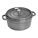 Staub Ferro Fundido 7-qt Cocotte Redondo - Cinza Grafite, Feito na França
