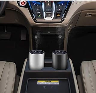 Calmness Mobile Waterless Black,Essential Oil Diffuser USB Operated, Oil Diffuser for Car Aromatherapy NO Heat, Water, Plastics OR Artificial Materials Advanced Cool Mist Humidifier