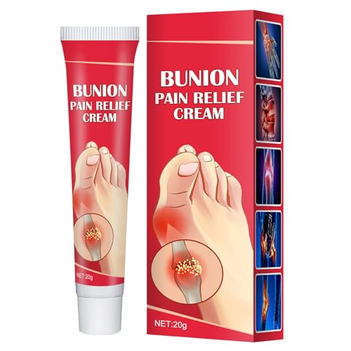 Mnozreo Crema para Aliviar el Dolor de Pies,Calmante para las Articulaciones,Crema para el Dolor Articular,Pomada para Aliviar el Dolor Juanetes,Aliviar el Dolor Muscular,20G,1PC