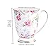 AWHOME Royal Fine Bone China Coffee Mug Assorted colors Tea Cup 11 oz (1, color)