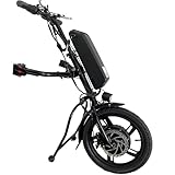 16 Inch Wheelchair Attachment 36V 250W/350W/500W Electric Handcycle Tractor Conversion Kits with 8.0/10.4/12.8/16.0/17.5AH Lithium Battery (36V 500W, 17.5AH)