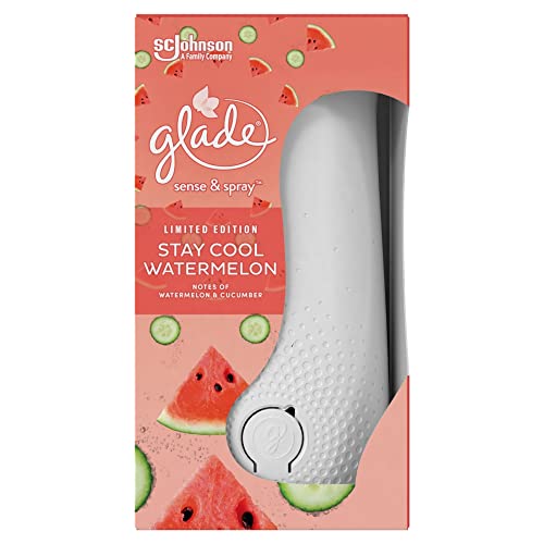Glade Sense & Spray Holder and Refill, Motion Activated Fragrance Infused with Essential Oils, Sparkling Watermelon, 18ml