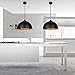 Produktbild EINFEBEN 2 Stück Pendelleuchte Retro Lampenschirm aus Metall, Industrielle Vintage LED Hängelampe,E27 Fassung für max 60W, Ø 30cmOhne Leuchtmittefür Wohnzimmer,Esszimmer,Keller,Bar