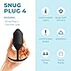 b-Vibe Snug Plug 4 Analplug mit innenliegenden Gewichten, Schwarz