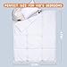 ZPECC Toddler Down Alternative Comforter, 39x47 Hypoallergenic Baby Blanket Quilt, Soft Breathable Lightweight All Season Kids Duvet Insert for Crib Stroller Cot Daycare, White