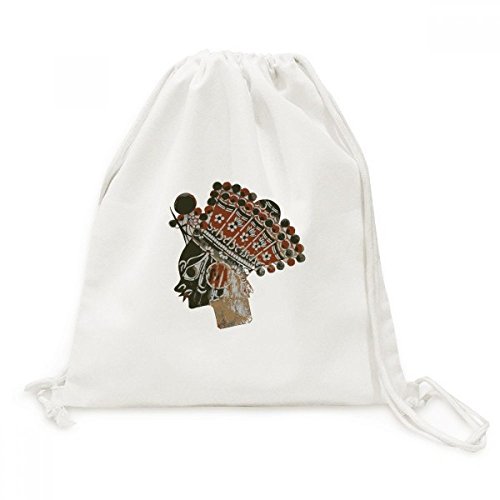 Toile drawstring backpack robuste et léger idéal pour le voyage quotidien