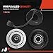 A-Premium Air Conditioner AC Compressor Clutch Kit Compatible with Chevrolet Traverse 2009-2012 3.6L & GMC Acadia 2007-2012 3.6L & Buick Enclave 2008-2012 3.6L & Saturn Outlook 2007-2010, 10s20c Style