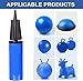 Exercise Ball Pump, Air Pump for Exercise Ball, Yoga Ball Pumps with Fitness Ball Plug Replacement kit Yoga Ball Plugs Replacement Plug for Exercise Balls Inflator Pump (Blue 13 PCS)