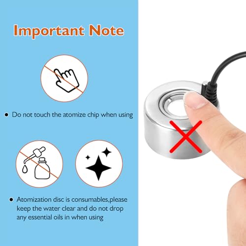 Agptek 700697075366 Aluminum Mini Mist Maker Fogger Water Fountain Pond Fog Machine Atomizer, Perfect For Halloween thumb #3