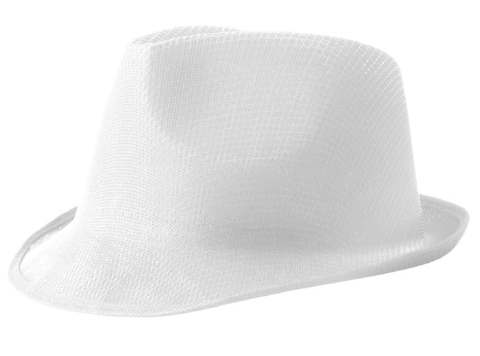 LP Divertissements Lot de 12 - Chapeau tribly event blanc adulte