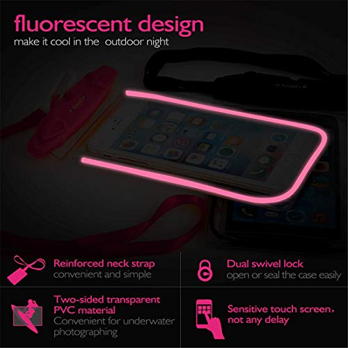 Waterproof Phone Pouch Drift Diving Swimming Bag Underwater Dry Bag Case Cover For Phone Water Sports Beach Pool Skiing 6 inch - Thumbnail 6