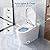 Tankless Smart Toilet with Bidet Built In, Heated Seat, Warm Water and Dry, Bidet Toilet with Foot Sensor and Night Light, Auto Flush, Auto Open & Close Lid, Wireless Remote Control