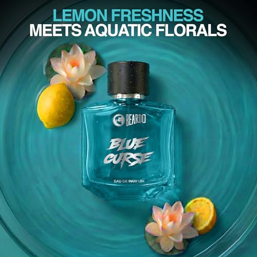 Image of BEARDO Blue Curse Perfume for Men,100ml | Long Lasting Fragrance | Eau De Parfum for Man | Bold & Irresistible Fragrance | Premium Perfume | Perfume for Man | Gift for Men | Gift for boyfriend