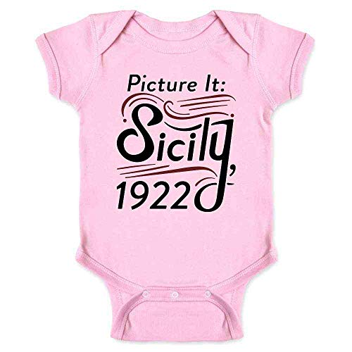 Pop Threads Picture It Sicily 1922 Retro 80s Infant Bodysuit for Baby Pink 6M
