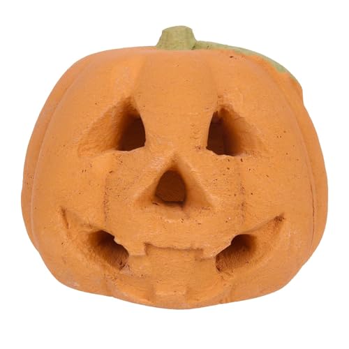 Brasero de madera - Acento del brasero de otoño, Chiminea de calabaza de arcilla | Característica única del fuego de calabaza decorativo de cerámica, calabazas reutilizables para fuego, suministros