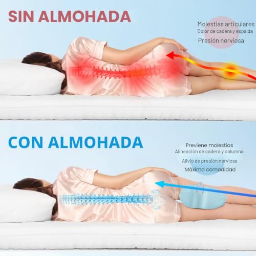 Almohada ortopédica para dormir de lado de forma cómoda cada noche 4