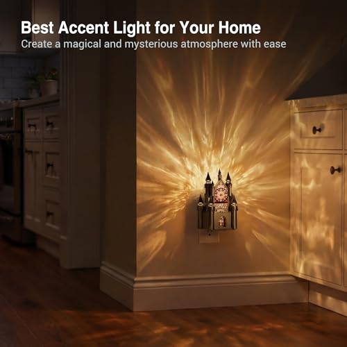 Image of JandCase Night Lights Plug into Wall, Castle & Church Decor Night Light | 2 Pack Diamond Lens, RGB & 3000K Change Nightlight, Dimmable Nightlights with Dusk to Dawn Sensor for Rooms Bathroom Hallway
