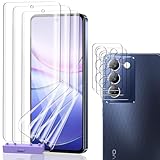 AnnhanT Protection D'�cran Film pour Vivo V40 SE Pro, 3 Pi�ces TPU Flexible [Non-Verre] + 3 Pi�ces Protecteur de Cam�ra Verre Tremp�, HD Ultra Anti Rayures, Sans Bulles, Facile � Installer