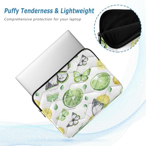 Funda para portátil 13-14 pulgadas impermeable con diseño de mariposas limón miniatura 5