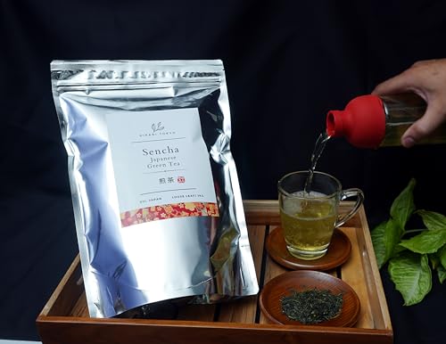 Image of Hikari Tokyo Uji Sencha Green Tea Loose Leaf | Premium Japanese Green Tea | Grown in Uji Kyoto |100% Pure and Authentic | Loose Leaf (1 KG)