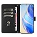 Rfvzubemok Compatible with Vivo V50 Lite 5G,Compatible with Vivo V50 Lite 4G Card Slots Flip Stand Wallet Case Black