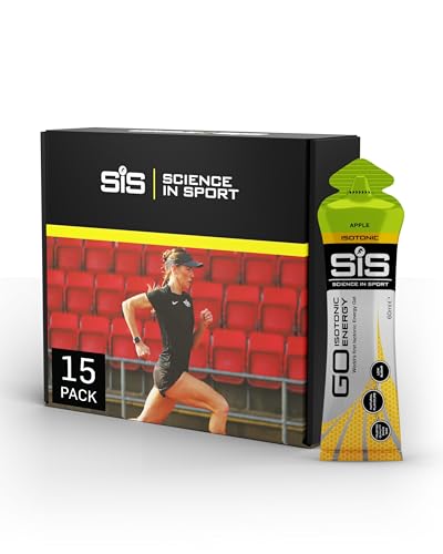 Science in Sport GO Isotonic Energy Gel 15 x 60ml Mela, Vegano - Gel energetico con 22g di carboidrati, A basso contenuto di zuccheri, Alternativa ideale alle bevande isotomiche