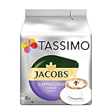Tassimo Kapseln Jacobs Cappuccino Choco, 40 Kaffeekapseln, 5er Pack, 5 x 8 Getränke