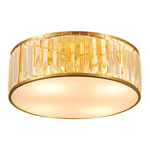 Plafonnier LED moderne flush mount light M-II cristal argenté
