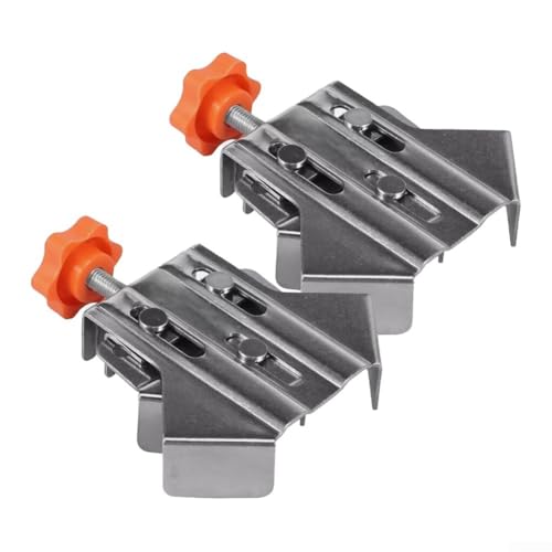 Solaughguy Abrazaderas de ángulo recto de 90 grados, 2 piezas, abrazadera de esquina de acero inoxidable para carpintería, alineación de 90° para hacer muebles de bricolaje y proyectos de mejora del