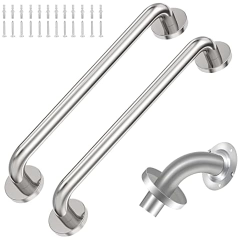 Lifeassist 2 Pack 18" Chrome Grab Bars Cover