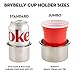 Jumbo, Single, Stainless Steel Drop-in Cup Holder by Brybelly