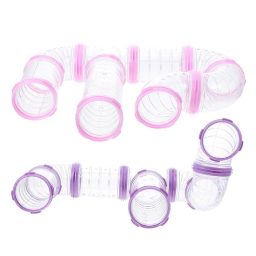 BUGUUYO Hamster Tube Kit 16pcs DIY Tunnel Set Safe Fun Pet Cage Toys No Easy Damage