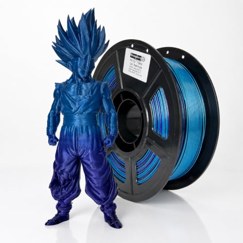 Image of tronghero3D PETG Purple Blue Filament 1.75mm, Blue Purple Gradient 3D Printer Filament, Smooth Multicolor PETG, Low Warping and Stringing, No Tangle, 1kg