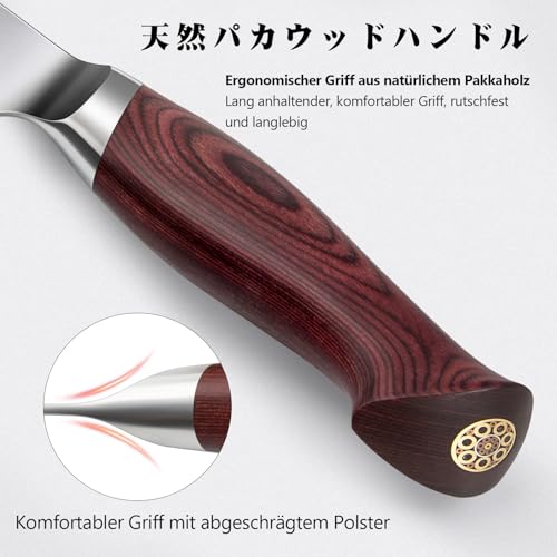 SANMEIHO Kochmesser 20cm Profi Japanisches Küchenmesser Chefmesser – Ansicht 5