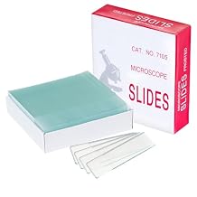 72 Pcs Microscope Slides, 1"3" Glass Slides for Microscope, Blank Glass Microscope Slides, Pre-Cleaned Glass Slides for Classroom & Lab Use Frosted, 72Pcs