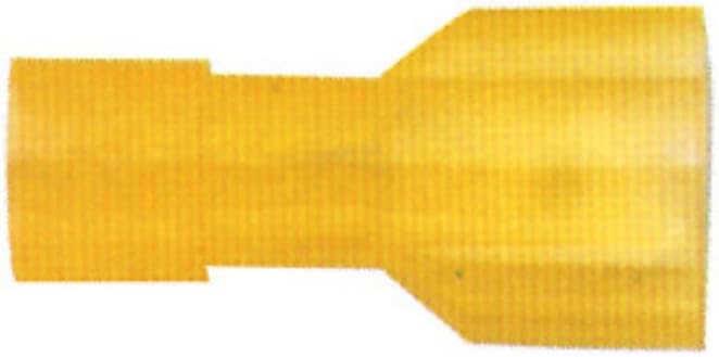 Install Bay 3M Quick Disconnect Yellow Nylon Insulated Male Connector 12/10 Gauge .250 - 100 Pack