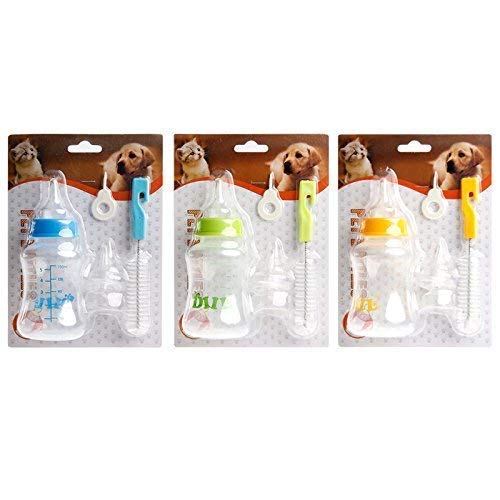 RvPaws Milk Feeding Bottle Set for Puppies, Cats, Dog, Kitten, Rabbit (Color May Vary) 4