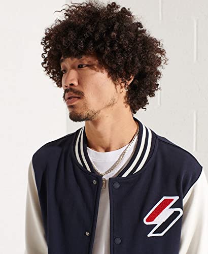 Superdry Mens Code Chenille Walk Out Jacket, Relaxed Fit Deep Navy Size S #TOP3