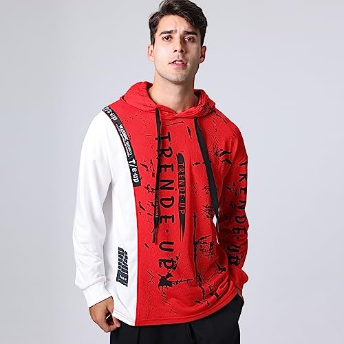 Mens Hoodie Fashion Pullover Sweatshirt Techwear Casual Hip-Hop Sweatshirt Casual Long Sleeve3