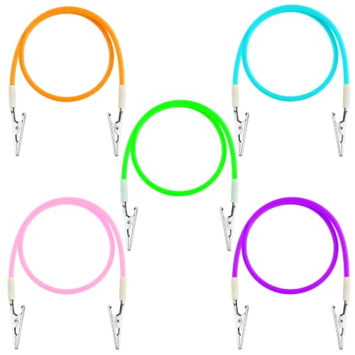 5 Pcs Dental Bib Clips Chain Napkin Holder, Keep Clothes