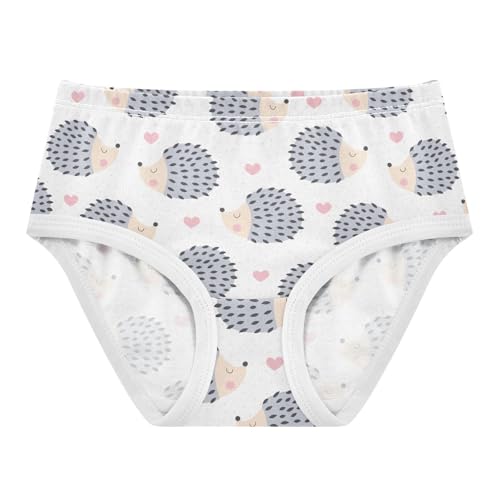 Girls Underwear Soft Cotton Hedgehog Animal Kids Panties in Sizes 2/3t, 4t, 5t, 6 and 8